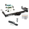 Trailer Tow Hitch For 03-24 Chevy Express GMC Savana 1500 2500 3500 Complete Package w/ Wiring and 1-7/8" Ball