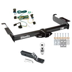 Trailer Tow Hitch For 03-24 Chevy Express GMC Savana 1500 2500 3500 Complete Package w/ Wiring and 2" Ball Trailer Tow Hitch For 03-24 Chevy Express GMC Savana 1500 2500 3500 Complete Package w/ Wiring and 2" Ball