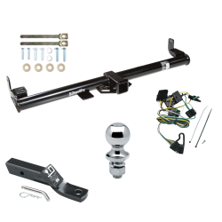 Trailer Tow Hitch For 97 Jeep Wrangler TJ Complete Package w/ Wiring and 1-7/8" Ball