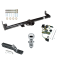 Trailer Tow Hitch For 97 Jeep Wrangler TJ Complete Package w/ Wiring and 1-7/8" Ball