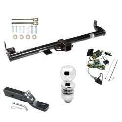 Trailer Tow Hitch For 97 Jeep Wrangler TJ Complete Package w/ Wiring and 2" Ball