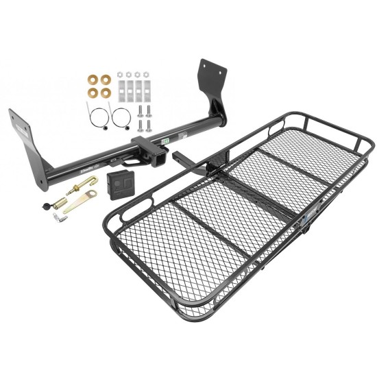 Trailer Tow Hitch For 15-24 Ford Edge SE SEL Titanium Basket Cargo Carrier Platform Hitch Lock and Cover