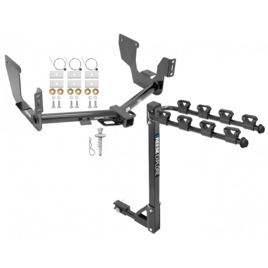 Custom Fit Trailer Hitch 4 Bike Carrier Installation Hardware Installation Instructions 75216 1393100G Draw-Tite Trailer Tow Hitch 4 Bike Rack 15-21 F-150 Raptor tilt away adult or child arms fold down carrier 15 16 17 18 19 20 21 2015 2016 2017 2018 201 Trailer Tow Hitch w/ 4 Bike Rack For 15-21 Ford F-150 Raptor tilt away adult or child arms fold down carrier