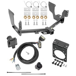 Trailer Tow Hitch w/ 7-Way RV Wiring For 15-20 Ford F-150 Harness Kit Mounting Bracket 2" Tow Receiver Class 4 Trailer Tow Hitch w/ 7-Way RV Wiring For 15-20 Ford F-150 Harness Kit Mounting Bracket 2" Tow Receiver Class 4