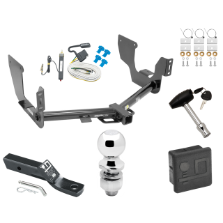 Custom Fit Trailer Hitch Wiring Harness (Requires Splicing) 2" Drop Ball-Mount w/ Pin/Clip 2" Chrome Ball Security Lock Pin Rubber Hitch Plug Cover Installation Hardware Installation Instructions 75216 20252 23 63845 580407 7010 Draw-Tite Trail Trailer Tow Hitch For 15-21 Ford F-150 Deluxe Package Wiring 2" Ball and Lock