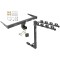 Custom Fit Trailer Hitch 4 Bike Carrier Installation Hardware Installation Instructions 75218 1393100G 63201 7010 Draw-Tite Trailer Tow Hitch 4 Bike Rack 13-18 Audi Q3 4 Bike Rack tilt away adult or child arms fold down carrier Lock and Cover 13 14 15 16 Trailer Tow Hitch w/ 4 Bike Rack For 13-18 Audi Q3 4 Bike Rack tilt away adult or child arms fold down carrier w/ Lock and Cover