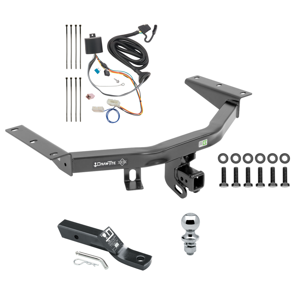 Custom Fit Trailer Hitch Wiring Harness (Plug & Play) 2" Drop Ball-Mount w/ Pin/Clip 1-7/8" Chrome Ball Installation Hardware Installation Instructions 75225 118760 23 63816 Draw-Tite Trailer Tow Hitch 16-22 Honda Pilot Complete Package Wiri Trailer Tow Hitch For 16-22 Honda Pilot Complete Package w/ Wiring and 1-7/8" Ball