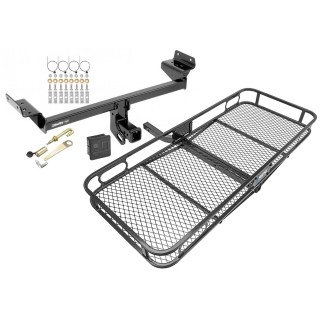 Trailer Tow Hitch For 15-24 Ford Edge 16-18 Lincoln MKX 19-23 Nautilus Basket Cargo Carrier Platform Hitch Lock and Cover