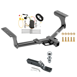 Trailer Tow Hitch For 06-12 Toyota RAV4 Complete Package w/ Wiring and 1-7/8" Ball