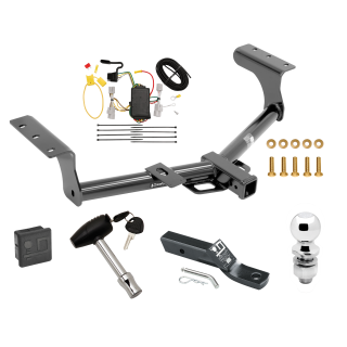 Custom Fit Trailer Hitch Wiring Harness (Plug & Play) 2" Drop Ball-Mount w/ Pin/Clip 2" Chrome Ball Security Lock Pin Rubber Hitch Plug Cover Installation Hardware Installation Instructions 75235 118412 23 63845 580407 7010 Draw-Tite Traile Trailer Tow Hitch For 06-12 Toyota RAV4 Deluxe Package Wiring 2" Ball and Lock
