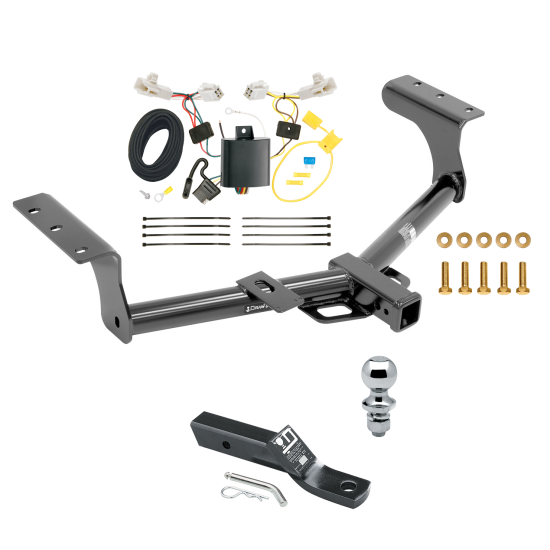 Custom Fit Trailer Hitch Wiring Harness (Plug & Play) 2" Drop Ball-Mount w/ Pin/Clip 1-7/8" Chrome Ball Installation Hardware Installation Instructions 75235 118578 23 63816 Draw-Tite Trailer Tow Hitch 13-18 Toyota RAV4 Complete Package Wir Trailer Tow Hitch For 13-18 Toyota RAV4 Complete Package w/ Wiring and 1-7/8" Ball