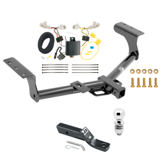 Custom Fit Trailer Hitch Wiring Harness (Plug & Play) 2" Drop Ball-Mount w/ Pin/Clip 2" Chrome Ball Installation Hardware Installation Instructions 75235 118578 23 63845 Draw-Tite Trailer Tow Hitch 13-18 Toyota RAV4 Complete Package Wiring Trailer Tow Hitch For 13-18 Toyota RAV4 Complete Package w/ Wiring and 2" Ball