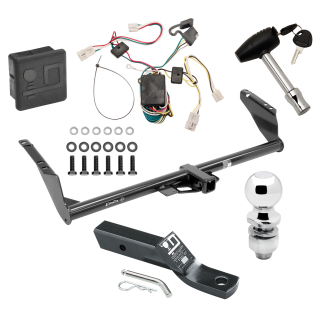 Custom Fit Trailer Hitch Wiring Harness (Plug & Play) 2" Drop Ball-Mount w/ Pin/Clip 2" Chrome Ball Security Lock Pin Rubber Hitch Plug Cover Installation Hardware Installation Instructions 75237 118304 23 63845 580407 7010 Draw-Tite Trailer Trailer Tow Hitch For 04-10 Toyota Sienna Deluxe Package Wiring 2" Ball and Lock