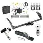 Custom Fit Trailer Hitch Wiring Harness (Plug & Play) 2" Drop Ball-Mount w/ Pin/Clip 2" Chrome Ball Security Lock Pin Rubber Hitch Plug Cover Installation Hardware Installation Instructions 75237 118498 23 63845 580407 7010 Draw-Tite Trailer Trailer Tow Hitch For 11-14 Toyota Sienna (15-20 SE ONLY) w/ Wiring 2" Ball Lock