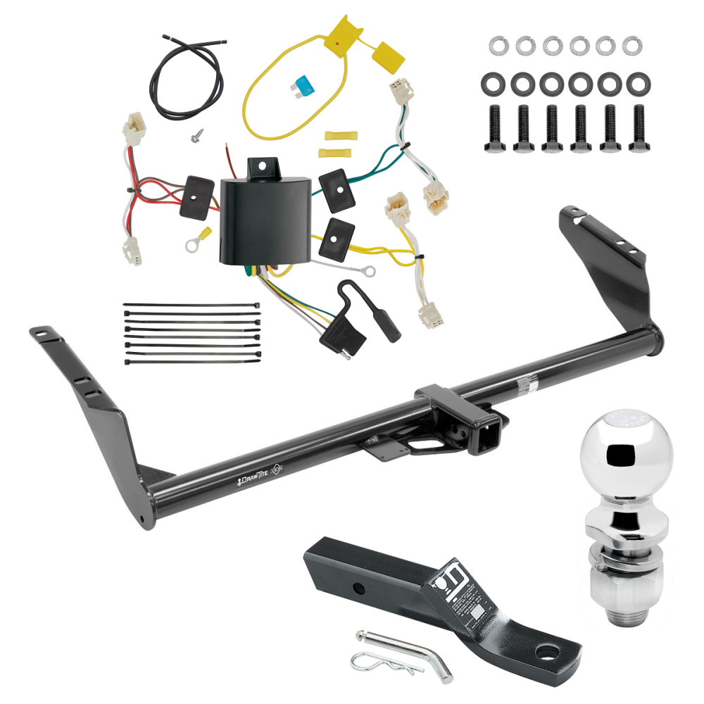 Custom Fit Trailer Hitch Wiring Harness (Plug & Play) 2" Drop Ball-Mount w/ Pin/Clip 2" Chrome Ball Installation Hardware Installation Instructions 75237 118648 23 63845 Draw-Tite Trailer Tow Hitch 15-20 Toyota Sienna Except SE Complete Pac Trailer Tow Hitch For 15-20 Toyota Sienna Except SE Complete Package w/ Wiring and 2" Ball