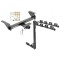 Custom Fit Trailer Hitch 4 Bike Carrier Installation Hardware Installation Instructions 75238 1393100G Draw-Tite Trailer Tow Hitch 4 Bike Rack 16-23 Toyota Tacoma tilt away adult or child arms fold down carrier 16 17 18 19 20 21 22 23 2016 2017 2018 2019 Trailer Tow Hitch w/ 4 Bike Rack For 16-23 Toyota Tacoma tilt away adult or child arms fold down carrier