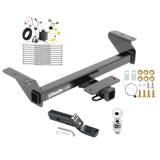 Custom Fit Trailer Hitch Wiring Harness (Plug & Play) 2" Drop Ball-Mount w/ Pin/Clip 2" Chrome Ball Installation Hardware Installation Instructions 75238 118685 23 63845 Draw-Tite Trailer Tow Hitch 16-23 Toyota Tacoma Complete Package Wirin Trailer Tow Hitch For 16-23 Toyota Tacoma Complete Package w/ Wiring and 2" Ball