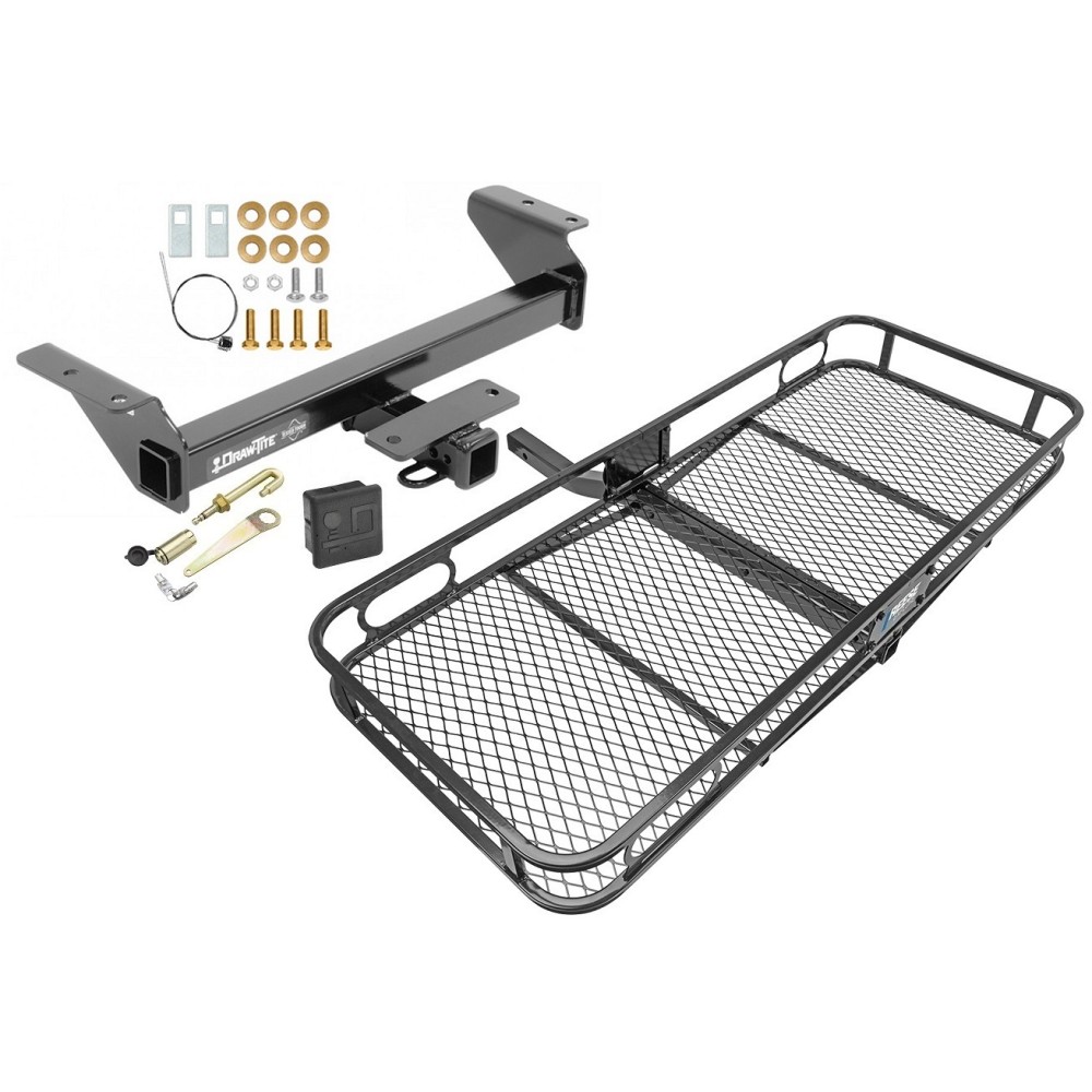 Trailer Tow Hitch For 16-23 Toyota Tacoma Basket Cargo Carrier Platform Hitch Lock and Cover