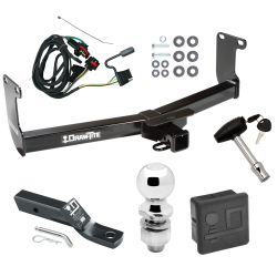 Trailer Tow Hitch For 05-11 Dodge Dakota RAM Mitsubishi Raider Deluxe Package Wiring 2" Ball and Lock Trailer Tow Hitch For 05-11 Dodge Dakota RAM Mitsubishi Raider Deluxe Package Wiring 2" Ball and Lock