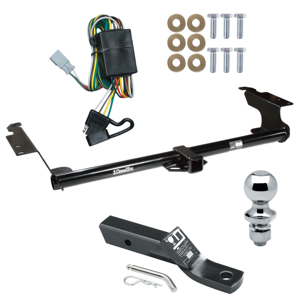 Custom Fit Trailer Hitch Wiring Harness (Plug & Play) 2" Drop Ball-Mount w/ Pin/Clip 1-7/8" Chrome Ball Installation Hardware Installation Instructions 75270 118336 23 63816 Draw-Tite Trailer Tow Hitch 99-04 Honda Odyssey Complete Package Trailer Tow Hitch For 99-04 Honda Odyssey Complete Package w/ Wiring and 1-7/8" Ball