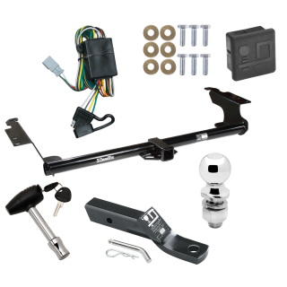 Custom Fit Trailer Hitch Wiring Harness (Plug & Play) 2" Drop Ball-Mount w/ Pin/Clip 2" Chrome Ball Security Lock Pin Rubber Hitch Plug Cover Installation Hardware Installation Instructions 75270 118336 23 63845 580407 7010 Draw-Tite Trailer Trailer Tow Hitch For 99-04 Honda Odyssey Deluxe Package Wiring 2" Ball and Lock