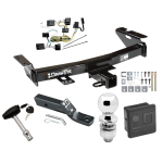Custom Fit Trailer Hitch Wiring Harness (Plug & Play) 2" Drop Ball-Mount w/ Pin/Clip 2" Chrome Ball Security Lock Pin Rubber Hitch Plug Cover Installation Hardware Installation Instructions 75278 118396 23 63845 580407 7010 Draw-Tite Traile Trailer Tow Hitch For 05-09 Chevy Uplander Pontiac Montana SV6 Buick Terraza Saturn Relay Deluxe Package Wiring 2" Ball and Lock