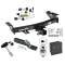 Custom Fit Trailer Hitch Wiring Harness (Plug & Play) 2" Drop Ball-Mount w/ Pin/Clip 2" Chrome Ball Security Lock Pin Rubber Hitch Plug Cover Installation Hardware Installation Instructions 75278 118396 23 63845 580407 7010 Draw-Tite Traile Trailer Tow Hitch For 05-09 Chevy Uplander Pontiac Montana SV6 Buick Terraza Saturn Relay Deluxe Package Wiring 2" Ball and Lock