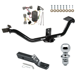 Trailer Tow Hitch For 06-14 Honda Ridgeline Complete Package w/ Wiring and 1-7/8" Ball