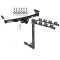 Trailer Tow Hitch w/ 4 Bike Rack For 05-24 Nissan Frontier Suzuki Equator tilt away adult or child arms fold down carrier