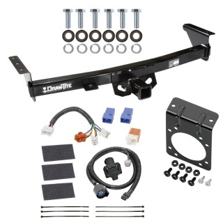 Trailer Tow Hitch w/ 7-Way RV Wiring For 05-24 Nissan Frontier 09-12 Suzuki Equator Harness Kit Mounting Bracket 2" Tow Receiver Class 3 Trailer Tow Hitch w/ 7-Way RV Wiring For 05-24 Nissan Frontier 09-12 Suzuki Equator Harness Kit Mounting Bracket 2" Tow Receiver Class 3