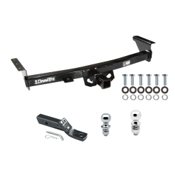 Trailer Tow Hitch For 05-24 Nissan Frontier 09-12 Suzuki Equator Receiver w/ 1-7/8" and 2" Ball