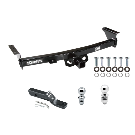 Trailer Tow Hitch For 05-24 Nissan Frontier 09-12 Suzuki Equator Receiver w/ 1-7/8" and 2" Ball Trailer Tow Hitch For 05-24 Nissan Frontier 09-12 Suzuki Equator Receiver w/ 1-7/8" and 2" Ball