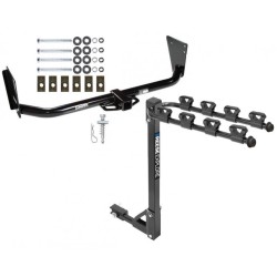 Trailer Tow Hitch w/ 4 Bike Rack For 04-06 Dodge Durango tilt away adult or child arms fold down carrier  Trailer Tow Hitch w/ 4 Bike Rack For 04-06 Dodge Durango tilt away adult or child arms fold down carrier