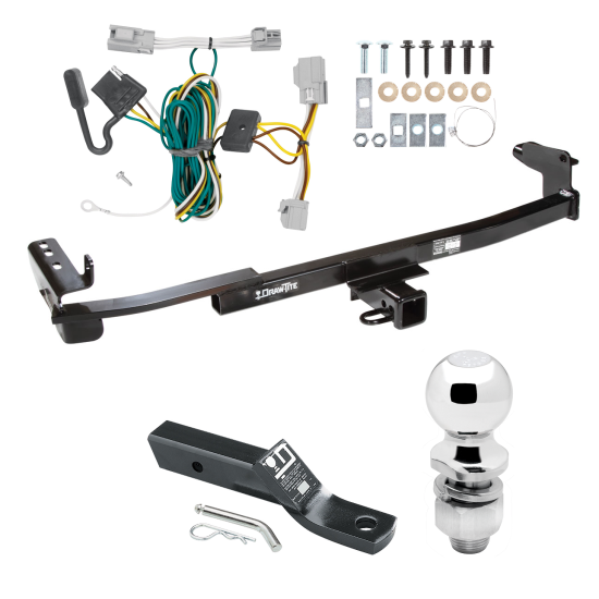 Custom Fit Trailer Hitch Wiring Harness (Plug & Play) 2" Drop Ball-Mount w/ Pin/Clip 2" Chrome Ball Installation Hardware Installation Instructions 75299 118447 23 63845 Draw-Tite Trailer Tow Hitch 08-09 Taurus Mercury Sable Sedan Complete Trailer Tow Hitch For 08-09 Ford Taurus Mercury Sable Sedan Complete Package w/ Wiring and 2" Ball