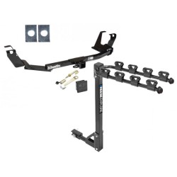Trailer Tow Hitch w/ 4 Bike Rack For 05-07 Dodge Grand Caravan Chrysler Town & Country tilt away adult or child arms fold down carrier w/ Lock and Cover Trailer Tow Hitch w/ 4 Bike Rack For 05-07 Dodge Grand Caravan Chrysler Town & Country tilt away adult or child arms fold down carrier w/ Lock and Cover