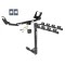 Trailer Tow Hitch w/ 4 Bike Rack For 05-07 Dodge Grand Caravan Chrysler Town & Country tilt away adult or child arms fold down carrier w/ Lock and Cover