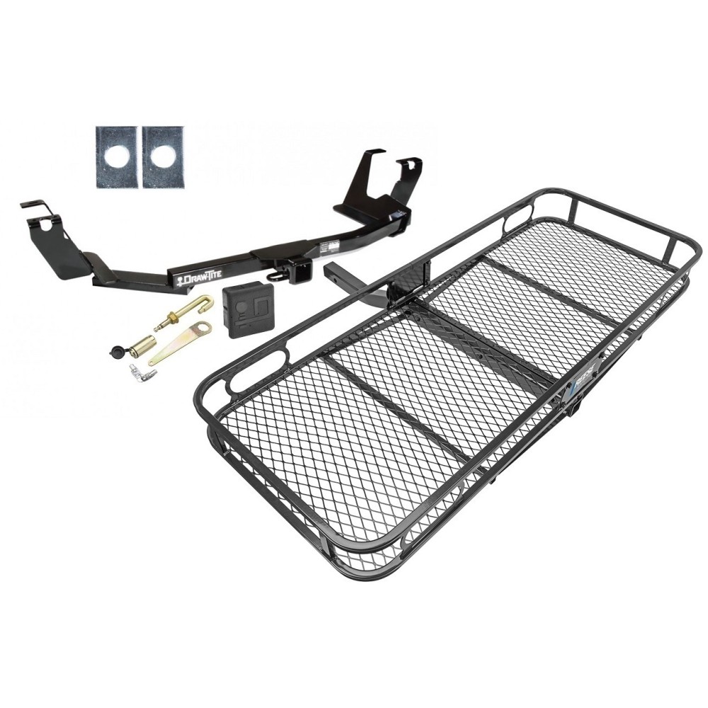 Trailer Tow Hitch For 05-07 Dodge Grand Caravan Chrysler Town & Country Basket Cargo Carrier Platform Hitch Lock and Cover