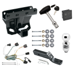 Custom Fit Trailer Hitch Wiring Harness (Plug & Play) 2" Drop Ball-Mount w/ Pin/Clip 2" Chrome Ball Security Lock Pin Rubber Hitch Plug Cover Installation Hardware Installation Instructions 75338 118425 23 63845 580407 7010 Draw-Tite Traile Trailer Tow Hitch For 07-10 Jeep Grand Cherokee Deluxe Package Wiring 2" Ball and Lock