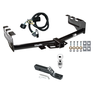 Custom Fit Trailer Hitch Wiring Harness (Plug & Play) 2" Drop Ball-Mount w/ Pin/Clip 2" Chrome Ball Installation Hardware Installation Instructions 75362 118384 23 63845 Draw-Tite Trailer Tow Hitch 07-13 Chevy Silverado GMC Sierra 1500 Comp Trailer Tow Hitch For 07-13 Chevy Silverado GMC Sierra 1500 Complete Package w/ Wiring and 2" Ball