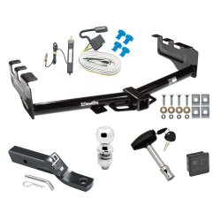 Trailer Tow Hitch For 99-07 Chevy Silverado GMC Sierra 1500 99-04 2500 LD Deluxe Package Wiring 2" Ball and Lock