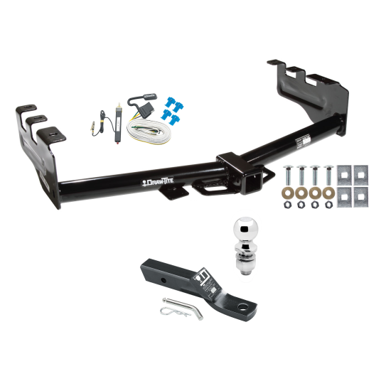 Custom Fit Trailer Hitch Wiring Harness (Requires Splicing) 2" Drop Ball-Mount w/ Pin/Clip 2" Chrome Ball Installation Hardware Installation Instructions 75362 20252 23 63845 Draw-Tite Trailer Tow Hitch 99-07 Chevy Silverado GMC Sierra 1500 99- Trailer Tow Hitch For 99-07 Chevy Silverado GMC Sierra 1500 99-04 2500 LD Complete Package w/ Wiring and 2" Ball