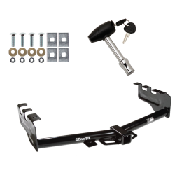 Trailer Tow Hitch For 99-13 Chevy Silverado GMC Sierra 1500 and 99-04 2500 LD w/ Security Lock Pin Key