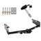 Trailer Tow Hitch For 99-13 Chevy Silverado GMC Sierra 1500 and 99-04 2500 LD w/ Security Lock Pin Key