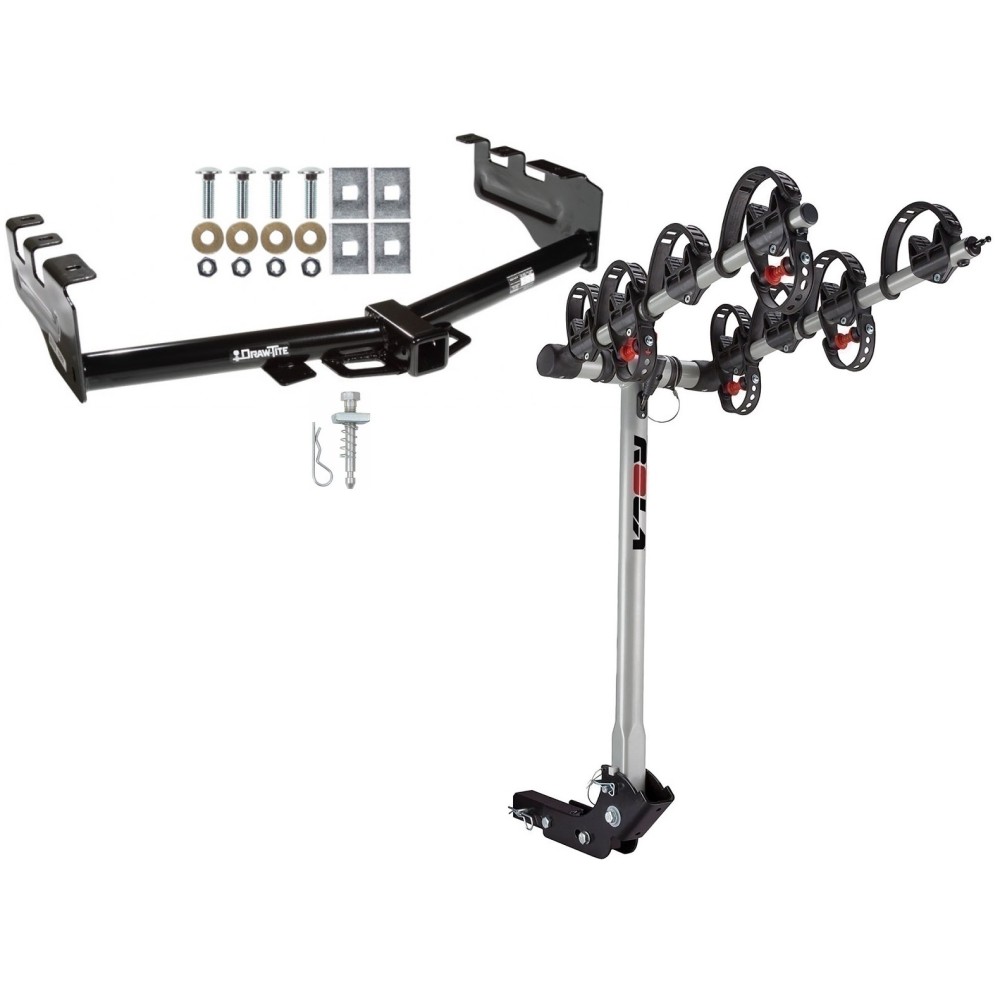 Custom Fit Trailer Hitch 4 Bike Carrier Installation Hardware Installation Instructions 75362 59401 Draw-Tite Trailer Tow Hitch 99-13 Chevy Silverado GMC Sierra 1500 2500 LD 4 Bike Carrier Rack 99 00 01 02 03 04 05 06 07 08 09 10 11 12 13 1999 2000 2001 Trailer Tow Hitch For 99-13 Chevy Silverado GMC Sierra 1500 2500 LD w/ 4 Bike Carrier Rack