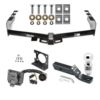 Custom Fit Trailer Hitch Wiring Harness (Plug & Play) 2" Drop Ball-Mount w/ Pin/Clip 2" Chrome Ball Installation Hardware Installation Instructions 75362 74682 23 63845 Draw-Tite Trailer Hitch Package Wiring 99-13 Chevy Silverado GMC Sierra Trailer Hitch Package w/ Wiring For 99-13 Chevy Silverado GMC Sierra 1500 99-04-2500 LD w/ 2" Ball 2" Drop Mount 7-Way Pin Blade RV Class 3