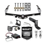 Trailer Hitch Brake Control and Wiring Kit For 07-13 Chevy Silverado GMC Sierra 1500 w/ Dual 2" and 2- 5/16" Ball 4" Drop Mount 7-Way Pin Blade RV Controller Trailer Hitch Brake Control and Wiring Kit For 07-13 Chevy Silverado GMC Sierra 1500 w/ Dual 2" and 2- 5/16" Ball 4" Drop Mount 7-Way Pin Blade RV Controller
