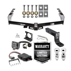 Trailer Hitch Brake Control and Wiring Kit For 07-13 Chevy Silverado GMC Sierra 1500 w/ Dual 2" and 2- 5/16" Ball 4" Drop Mount 7-Way Pin Blade RV Controller Trailer Hitch Brake Control and Wiring Kit For 07-13 Chevy Silverado GMC Sierra 1500 w/ Dual 2" and 2- 5/16" Ball 4" Drop Mount 7-Way Pin Blade RV Controller
