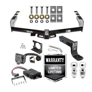 Custom Fit Trailer Hitch Wiring Harness (Plug & Play) Proportional Brake Control For 1-4 Axles 4" Drop Ball-Mount w/ Pin/Clip 2" and 2-5/16" Chrome Balls Installation Hardware Installation Instructions 75362 74682 53 63845 63847 5535 Dr Trailer Hitch Brake Control and Wiring Kit For 07-13 Chevy Silverado GMC Sierra 1500 w/ Dual 2" and 2- 5/16" Ball 4" Drop Mount 7-Way Pin Blade RV Controller