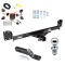 Trailer Tow Hitch For 04-10 Volkswagen Touareg Complete Package w/ Wiring and 1-7/8" Ball