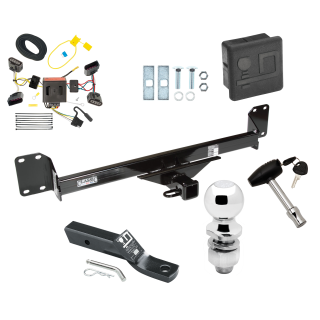Custom Fit Trailer Hitch Wiring Harness (Plug & Play) 2" Drop Ball-Mount w/ Pin/Clip 2" Chrome Ball Security Lock Pin Rubber Hitch Plug Cover Installation Hardware Installation Instructions 75363 118509 23 63845 580407 7010 Draw-Tite Traile Trailer Tow Hitch For 04-10 Volkswagen Touareg Deluxe Package Wiring 2" Ball and Lock